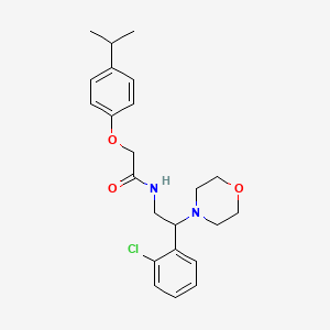 molecular formula C23H29ClN2O3 B14981941 N-[2-(2-chlorophenyl)-2-(morpholin-4-yl)ethyl]-2-[4-(propan-2-yl)phenoxy]acetamide 