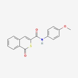 molecular formula C17H13NO3S B14982176 N-(4-methoxyphenyl)-1-oxo-1H-isothiochromene-3-carboxamide 