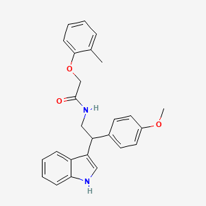 molecular formula C26H26N2O3 B14982442 N-[2-(1H-indol-3-yl)-2-(4-methoxyphenyl)ethyl]-2-(2-methylphenoxy)acetamide 