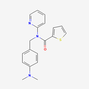 molecular formula C19H19N3OS B14982457 N-[4-(dimethylamino)benzyl]-N-(pyridin-2-yl)thiophene-2-carboxamide 