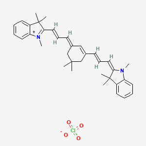 2-((e)-3-(5,5-Dimethyl-3-[(e)-3-(1,3,3-trimethyl-1,3-dihydro-2h-indol-2-ylidene)-1-propenyl]-2-cyclohexen-1-ylidene)-1-propenyl)-1,3,3-trimethyl-3h-indolium perchlorate