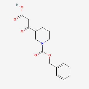 3-(2-Carboxy-acetyl)-piperidine-1-carboxylic acid benzyl ester