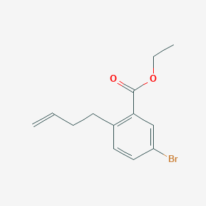 molecular formula C13H15BrO2 B1498267 ethyl 5-bromo-2-(but-3-enyl)benzoate CAS No. 1131587-75-1