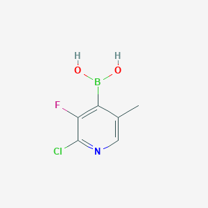2-Chloro-3-fluoro-5-picoline-4-boronic acid