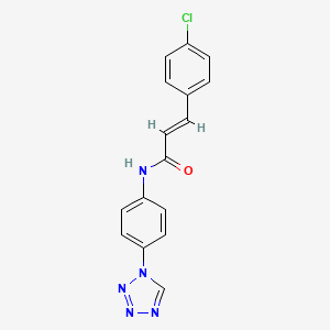 molecular formula C16H12ClN5O B14982815 (2E)-3-(4-chlorophenyl)-N-[4-(1H-tetrazol-1-yl)phenyl]prop-2-enamide 