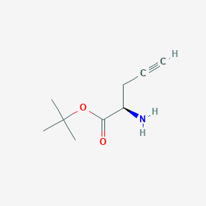 tert-butyl (2R)-2-aminopent-4-ynoate