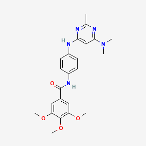 molecular formula C23H27N5O4 B14982900 N-(4-{[6-(dimethylamino)-2-methylpyrimidin-4-yl]amino}phenyl)-3,4,5-trimethoxybenzamide 
