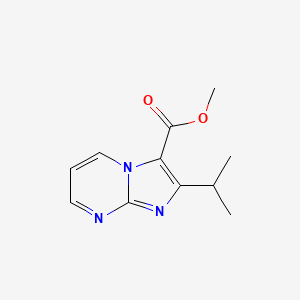 molecular formula C11H13N3O2 B1498299 Methyl 2-(propan-2-yl)imidazo[1,2-a]pyrimidine-3-carboxylate CAS No. 914219-87-7