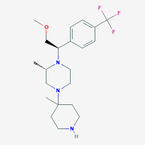 (S)-1-((R)-2-methoxy-1-(4-(trifluoromethyl)phenyl)ethyl)-2-methyl-4-(4-methylpiperidin-4-yl)piperazine