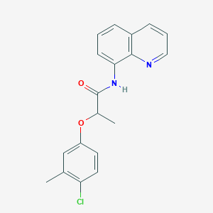 molecular formula C19H17ClN2O2 B14983147 2-(4-chloro-3-methylphenoxy)-N-(quinolin-8-yl)propanamide 