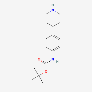 molecular formula C16H24N2O2 B1498322 tert-Butyl (4-(piperidin-4-yl)phenyl)carbamate CAS No. 887589-58-4