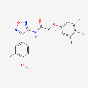 molecular formula C20H20ClN3O4 B14983294 2-(4-chloro-3,5-dimethylphenoxy)-N-[4-(4-methoxy-3-methylphenyl)-1,2,5-oxadiazol-3-yl]acetamide 