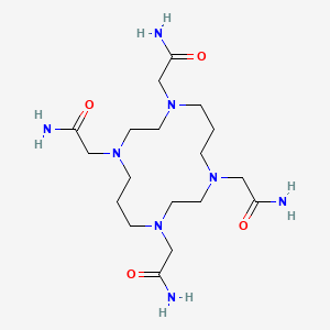 molecular formula C18H36N8O4 B1498339 1,4,8,11-Tetrakis(aminocarbonylmethyl)-1,4,8,11-tetraazacyclotetradecane CAS No. 345612-63-7