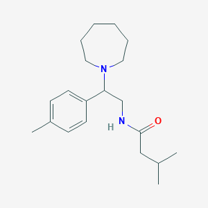 molecular formula C20H32N2O B14983475 N-[2-(azepan-1-yl)-2-(4-methylphenyl)ethyl]-3-methylbutanamide 