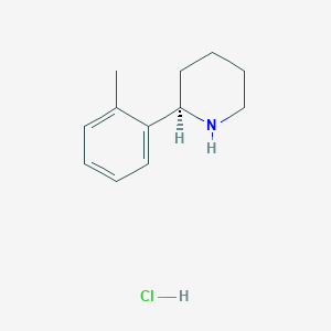 molecular formula C12H18ClN B1498357 (R)-2-(o-tolyl)piperidine HCl 