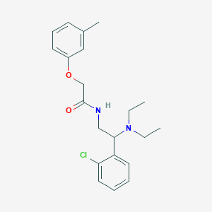 molecular formula C21H27ClN2O2 B14983589 N-[2-(2-chlorophenyl)-2-(diethylamino)ethyl]-2-(3-methylphenoxy)acetamide 