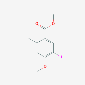 molecular formula C10H11IO3 B1498365 Methyl 5-iodo-4-methoxy-2-methylbenzoate CAS No. 1131587-52-4