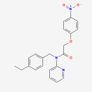 molecular formula C22H21N3O4 B14984111 N-(4-ethylbenzyl)-2-(4-nitrophenoxy)-N-(pyridin-2-yl)acetamide 