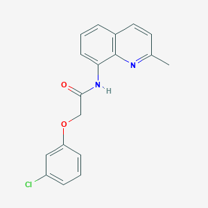 molecular formula C18H15ClN2O2 B14984141 2-(3-chlorophenoxy)-N-(2-methylquinolin-8-yl)acetamide 