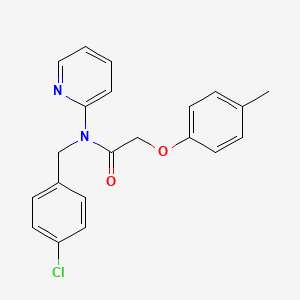 molecular formula C21H19ClN2O2 B14984155 N-(4-chlorobenzyl)-2-(4-methylphenoxy)-N-(pyridin-2-yl)acetamide 