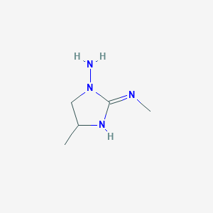 molecular formula C5H12N4 B1498419 N~2~,4-Dimethyl-4,5-dihydro-1H-imidazole-1,2-diamine CAS No. 738568-41-7