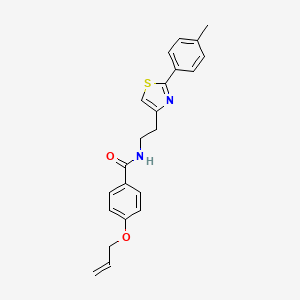 molecular formula C22H22N2O2S B14984487 N-{2-[2-(4-methylphenyl)-1,3-thiazol-4-yl]ethyl}-4-(prop-2-en-1-yloxy)benzamide 