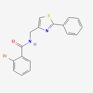 molecular formula C17H13BrN2OS B14984497 2-bromo-N-[(2-phenyl-1,3-thiazol-4-yl)methyl]benzamide 