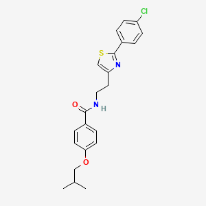 molecular formula C22H23ClN2O2S B14984508 N-{2-[2-(4-chlorophenyl)-1,3-thiazol-4-yl]ethyl}-4-(2-methylpropoxy)benzamide 