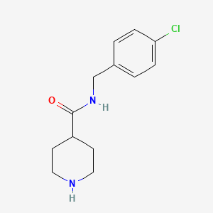 molecular formula C13H17ClN2O B1498471 N-[(4-chlorophenyl)methyl]piperidine-4-carboxamide CAS No. 885274-77-1