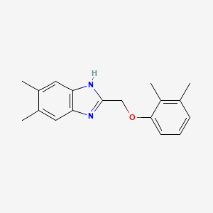 molecular formula C18H20N2O B14984877 2-[(2,3-dimethylphenoxy)methyl]-5,6-dimethyl-1H-benzimidazole 
