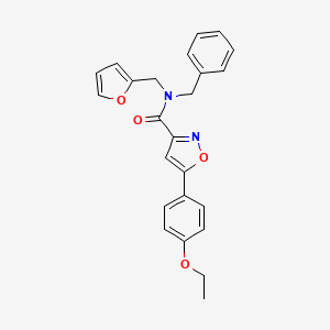 molecular formula C24H22N2O4 B14984902 N-benzyl-5-(4-ethoxyphenyl)-N-(furan-2-ylmethyl)-1,2-oxazole-3-carboxamide 