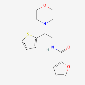 molecular formula C15H18N2O3S B14984906 N-[2-(morpholin-4-yl)-2-(thiophen-2-yl)ethyl]furan-2-carboxamide 