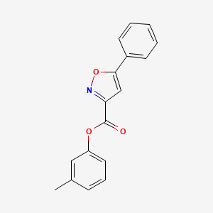 molecular formula C17H13NO3 B14985046 3-Methylphenyl 5-phenyl-1,2-oxazole-3-carboxylate 