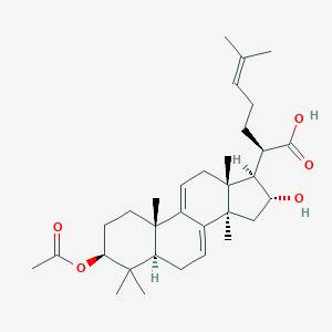 molecular formula C32H48O5 B149856 3-O-Acetyl-16alpha-hydroxydehydrotrametenolic acid CAS No. 168293-14-9