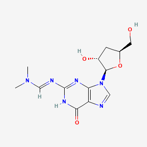 molecular formula C13H18N6O4 B1498627 N2-(Dimethylaminomethylidene)-3'-deoxyguanosine 