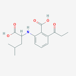 N-(2-Carboxy-3-propanoylphenyl)leucine