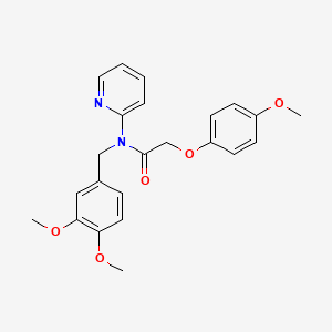 molecular formula C23H24N2O5 B14986696 N-(3,4-dimethoxybenzyl)-2-(4-methoxyphenoxy)-N-(pyridin-2-yl)acetamide 