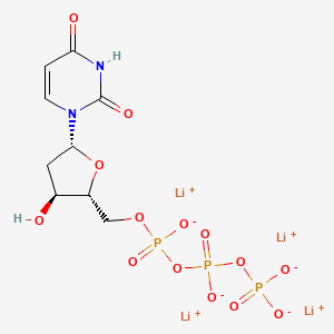 molecular formula C9H11Li4N2O14P3 B1498679 Uridine 5'-(tetrahydrogen triphosphate), 2'-deoxy-, tetralithium salt CAS No. 93858-62-9