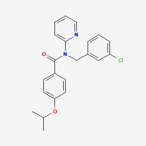 molecular formula C22H21ClN2O2 B14986932 N-(3-chlorobenzyl)-4-(propan-2-yloxy)-N-(pyridin-2-yl)benzamide 