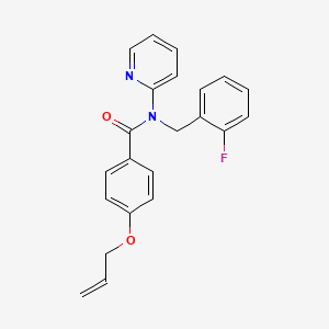molecular formula C22H19FN2O2 B14986944 N-(2-fluorobenzyl)-4-(prop-2-en-1-yloxy)-N-(pyridin-2-yl)benzamide 