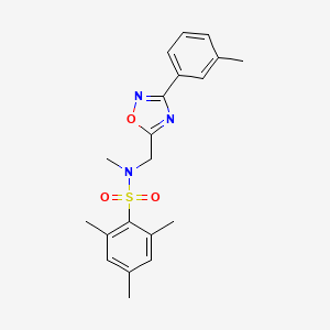 molecular formula C20H23N3O3S B14986946 N,2,4,6-tetramethyl-N-{[3-(3-methylphenyl)-1,2,4-oxadiazol-5-yl]methyl}benzenesulfonamide 