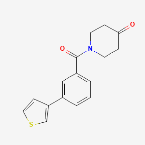 1-(3-Thiophen-3-yl-benzoyl)-piperidin-4-one