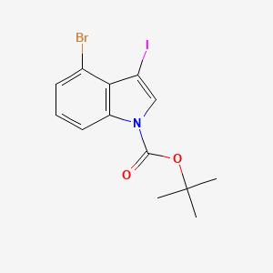 4-Bromo-3-iodoindole-1-carboxylic acid tert-butyl ester