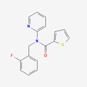 molecular formula C17H13FN2OS B14987287 N-(2-fluorobenzyl)-N-(pyridin-2-yl)thiophene-2-carboxamide 