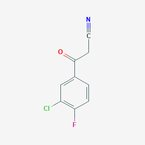3-(3-Chloro-4-fluorophenyl)-3-oxopropanenitrile