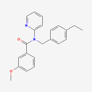 molecular formula C22H22N2O2 B14987307 N-(4-ethylbenzyl)-3-methoxy-N-(pyridin-2-yl)benzamide 
