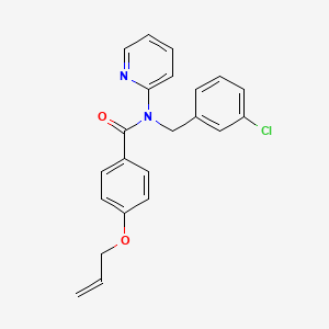 molecular formula C22H19ClN2O2 B14987451 N-(3-chlorobenzyl)-4-(prop-2-en-1-yloxy)-N-(pyridin-2-yl)benzamide 