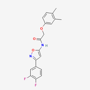 molecular formula C19H16F2N2O3 B14987464 N-[3-(3,4-difluorophenyl)-1,2-oxazol-5-yl]-2-(3,4-dimethylphenoxy)acetamide 