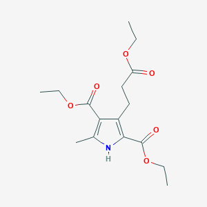 molecular formula C16H23NO6 B1498751 diethyl 3-(3-ethoxy-3-oxopropyl)-5-methyl-1H-pyrrole-2,4-dicarboxylate CAS No. 361380-78-1