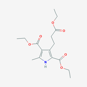 diethyl 3-(3-ethoxy-3-oxopropyl)-5-methyl-1H-pyrrole-2,4-dicarboxylate
